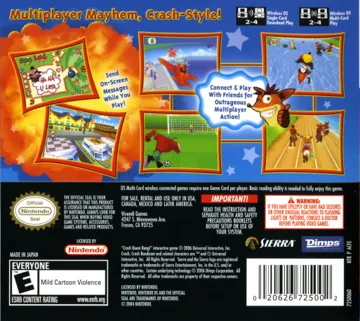 Crash Boom Bang! (USA) box cover back